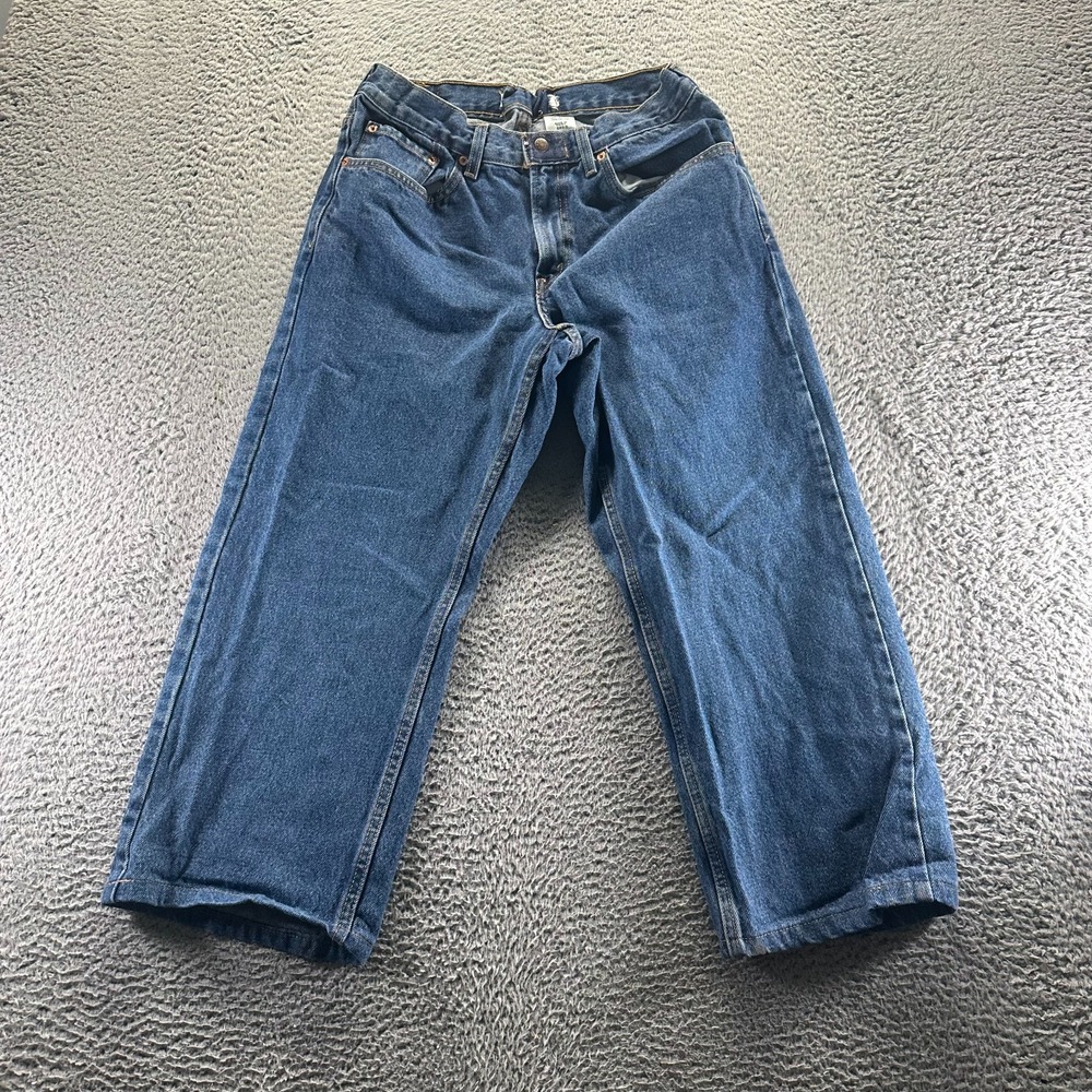 Levi's 569 Jeans Boys 12H Cotton Denim Straight Cropped Loose Workwear Travel
